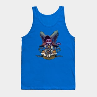 Sitting on a Mimic - Necromancer Tank Top